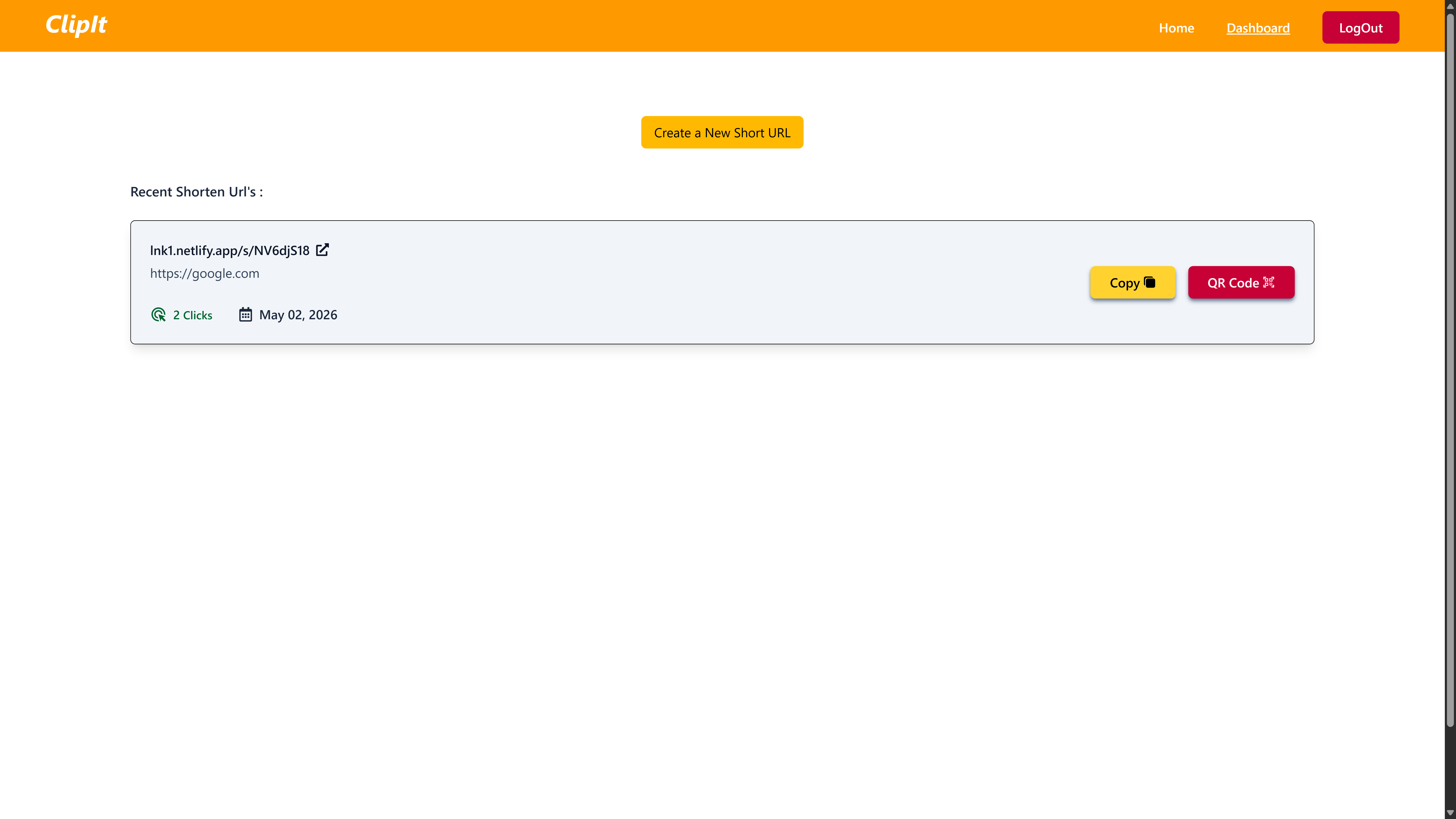 ClipIt - URL Shortener Image